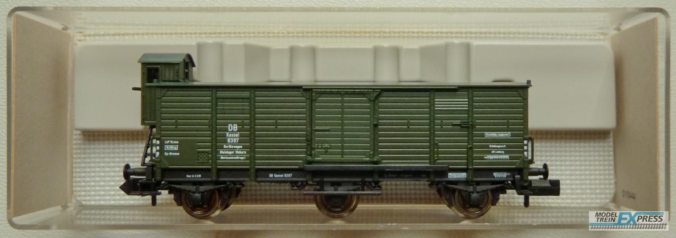 Fleischmann gebruikt materiaal 848380 Fleischmann Gedeckter 3achs Güterwagen Bhs grün Ep3 DB