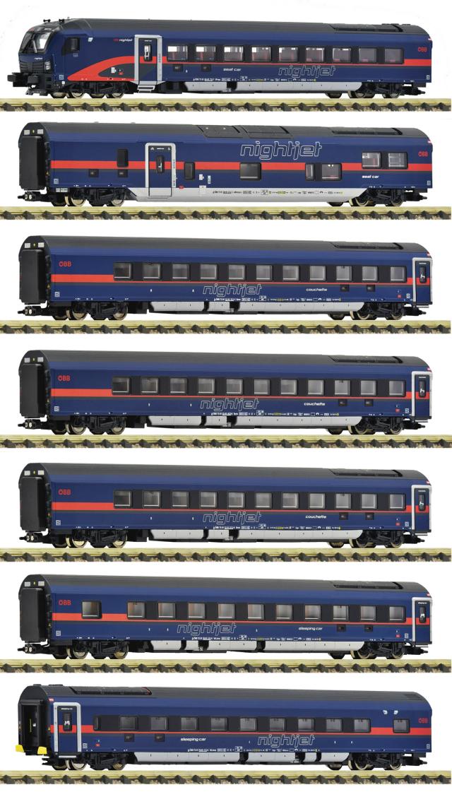 Fleischmann 6260065 7er Set Nightjet OEBB DC