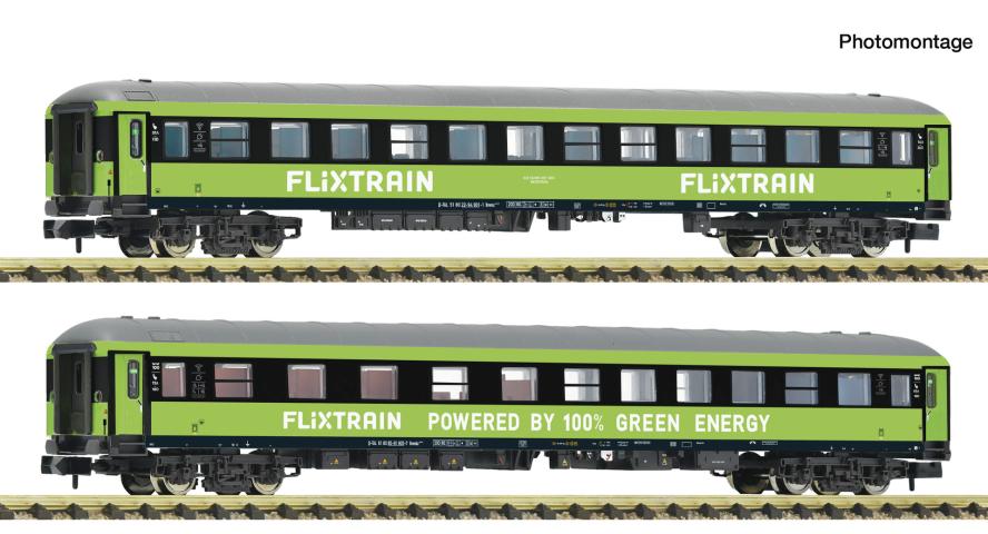 Fleischmann 6260085 2er Set Personenwagen Flixtrain #1