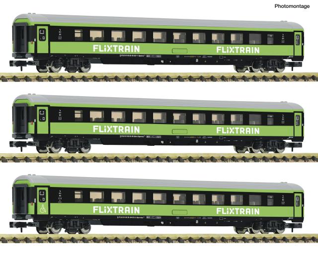 Fleischmann 6260086 3er Set Personenwagen Flixtrain #2