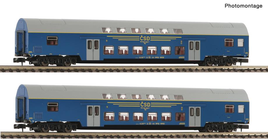 Fleischmann 6260092 2er Set DoSto Wagen CSD