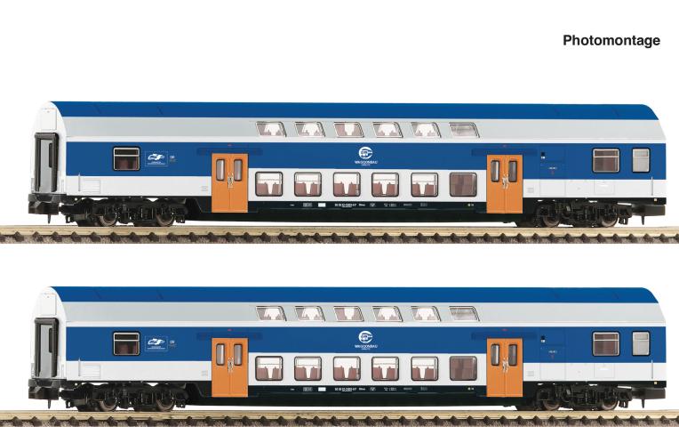 Fleischmann 6260094 2er Set DoSto Wagen VEB