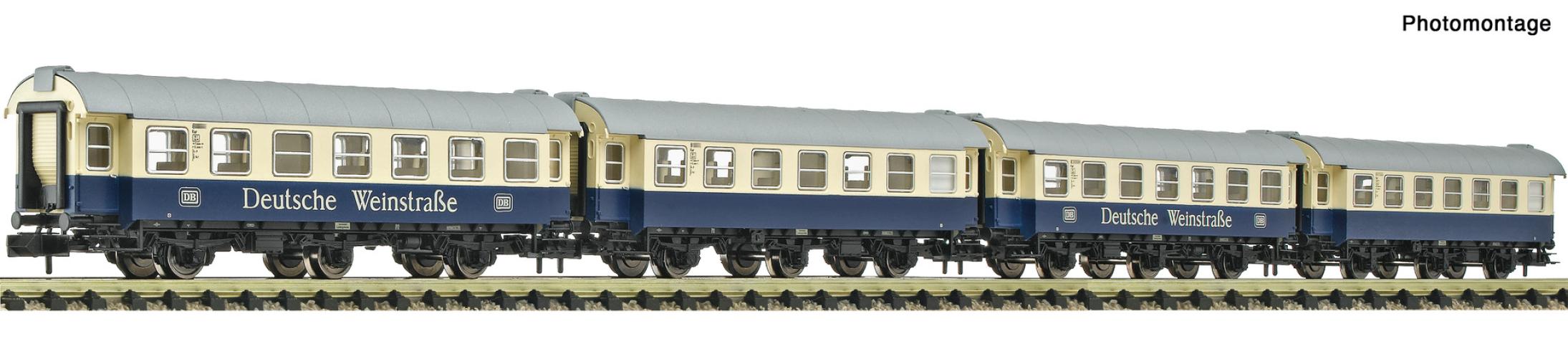 Fleischmann 6260098 4er Set Personenwagen "Deutsche Weinstraße"