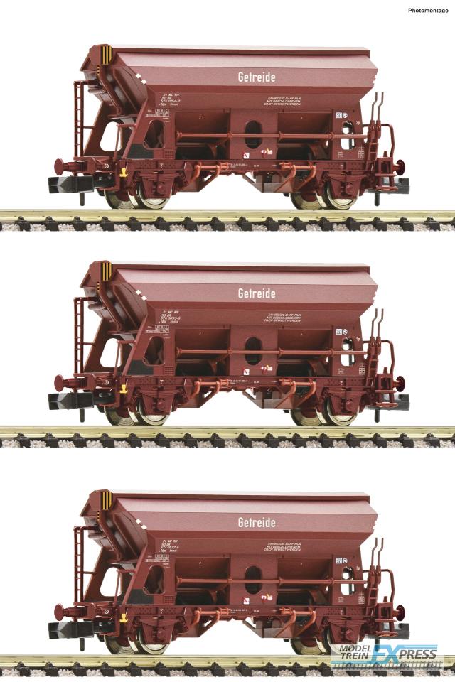 Fleischmann 6660071 3er Set Schwenkdachwag. DR