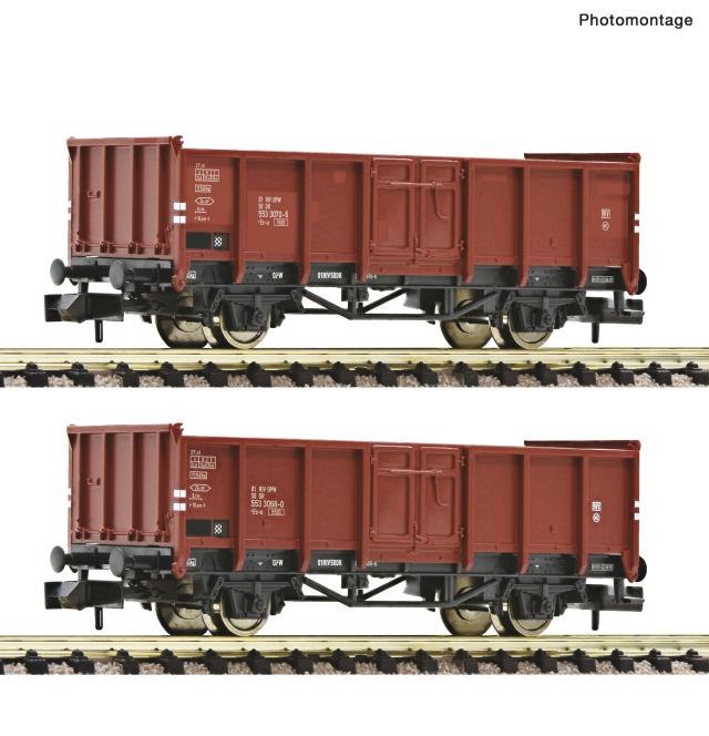 Fleischmann 6660138 2er Set offene Güterwagen DR