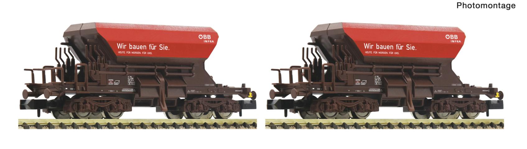 Fleischmann 6660157 2er Set Talbot Schotterwagen ÖBB Infra