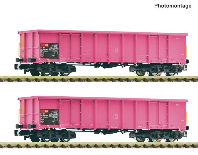 Fleischmann 6660163 2er Set offene Güterwagen Eanos SBB
