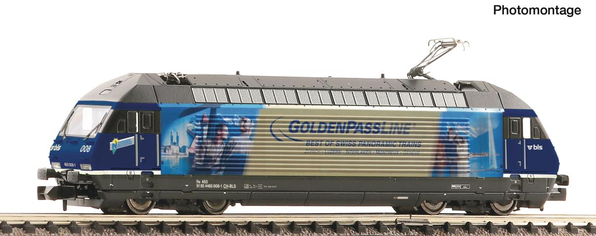 Fleischmann 7560083 E-Lok 465 008 "Goldenpass" BLS DC
