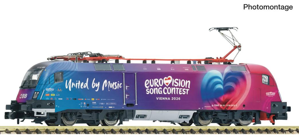 Fleischmann 7560095 E-Lok 1116 203-1 ÖBB "ESC Songcontest 2026" DC