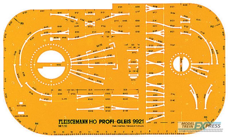 Fleischmann 9921 GLEISPLANSCHABLONE PROFI