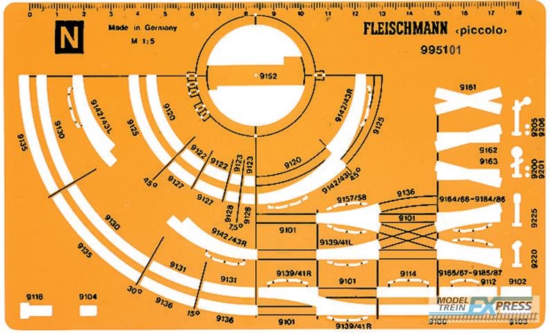 Fleischmann 995101 Gleisplanschablone N neu