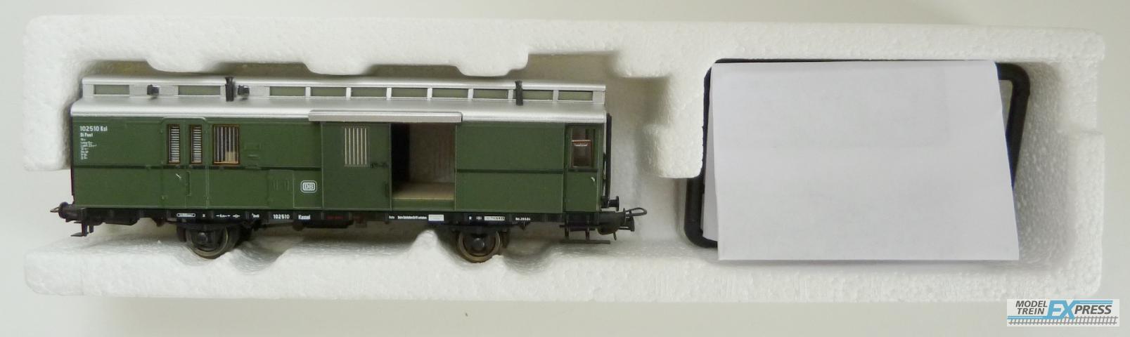 Gebruikt Materiaal Overige Merken 14221.1 Sachsenmodelle H0 14221.1 Post/Gepäckwagen der DB z.g.a.n in doos