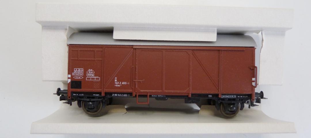 Gebruikt Materiaal Overige Merken 16098 Sachsenmodelle DB geloten goederenwagon Gklms 207, in goede staat, in doos