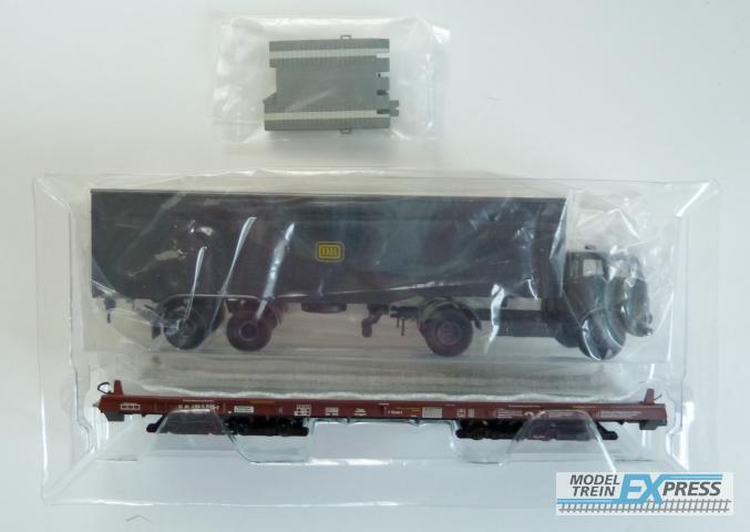 Gebruikt Materiaal Overige Merken 220011 Liliput Niederflurwagen mit LKW der DB z.g.a.n in doos