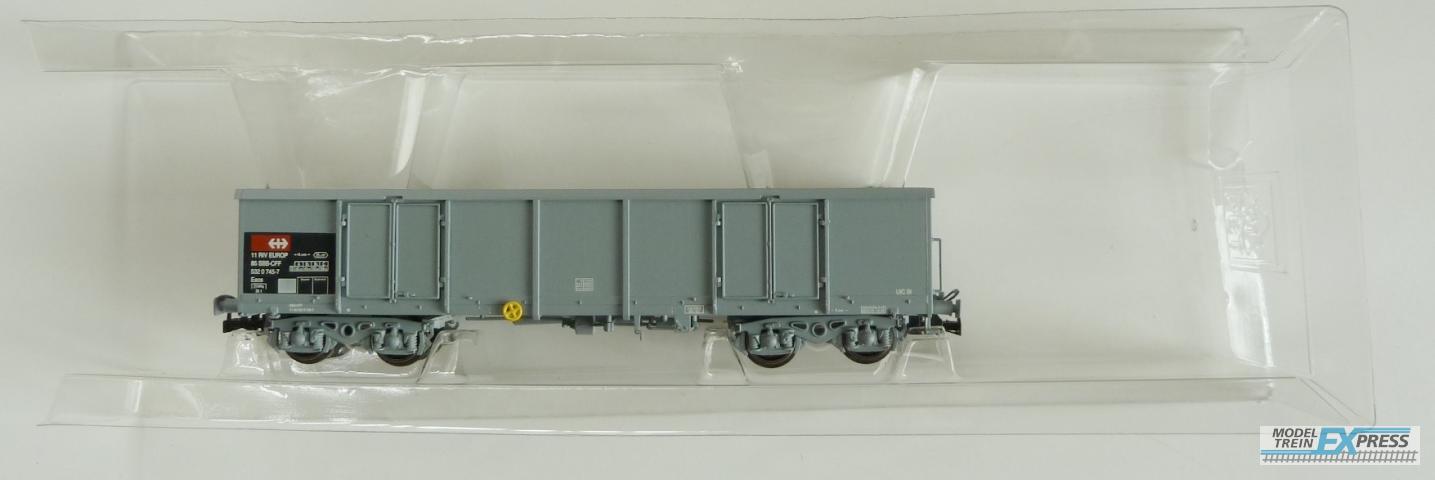 Gebruikt Materiaal Overige Merken 224404 Liliput Offener Güterwagen Eaos SBB, Epoche lV/V-Open Goods Wagon (1992) i.g.s in doos
