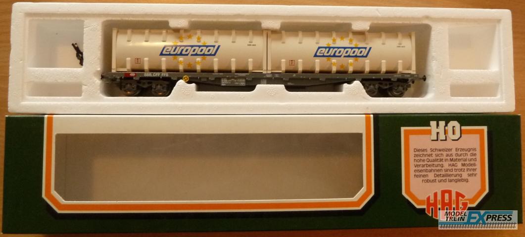 Gebruikt Materiaal Overige Merken 357 HAG bulk comtainerwagen SBB