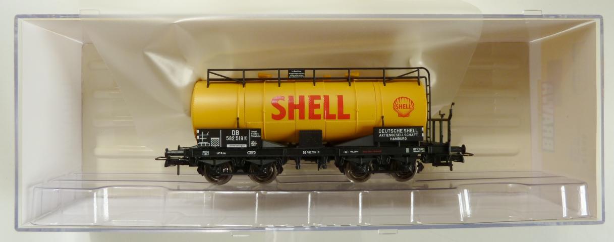 Gebruikt Materiaal Overige Merken 47040B Brawa Kesselwagen 4-achsig "Shell" DB. Betriebsnumme z.g.a.n in doos