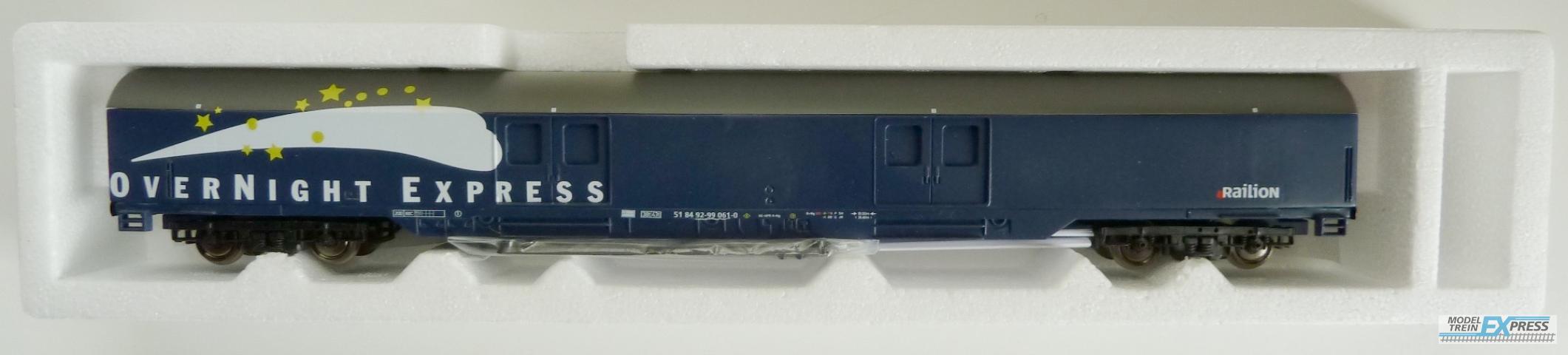 Gebruikt Materiaal Overige Merken 74633-24 Sachsenmodelle OverNigt Express ( hand gemaakt ) Railion nieuw in doos