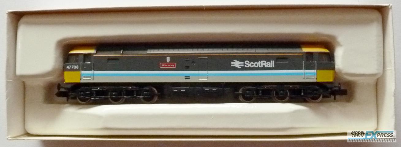 Gebruikt Materiaal Overige Merken 8001 Graham Farish BR diesellok Class 47 "Scotrail" no. 47708