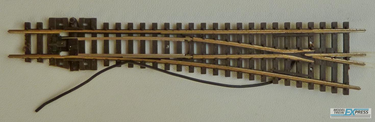 Gebruikt Materiaal Overige Merken SLE395F Peco SL-E395F Wissel rechts medium radius (stroomvoerend hartstuk), code 55 rails