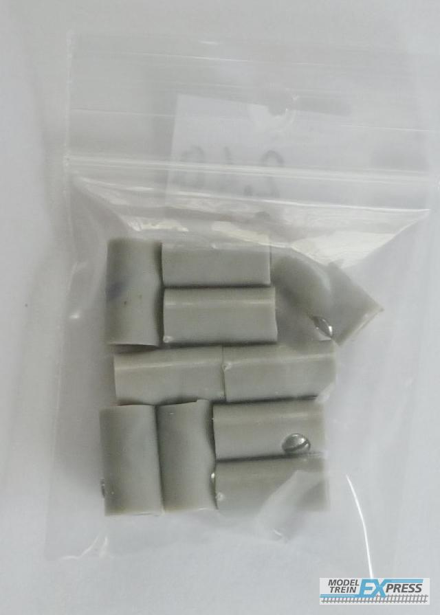 Gebruikt Materiaal Overige Merken STEK2003 Stekkers grijs 10 stuks ( vrouw )