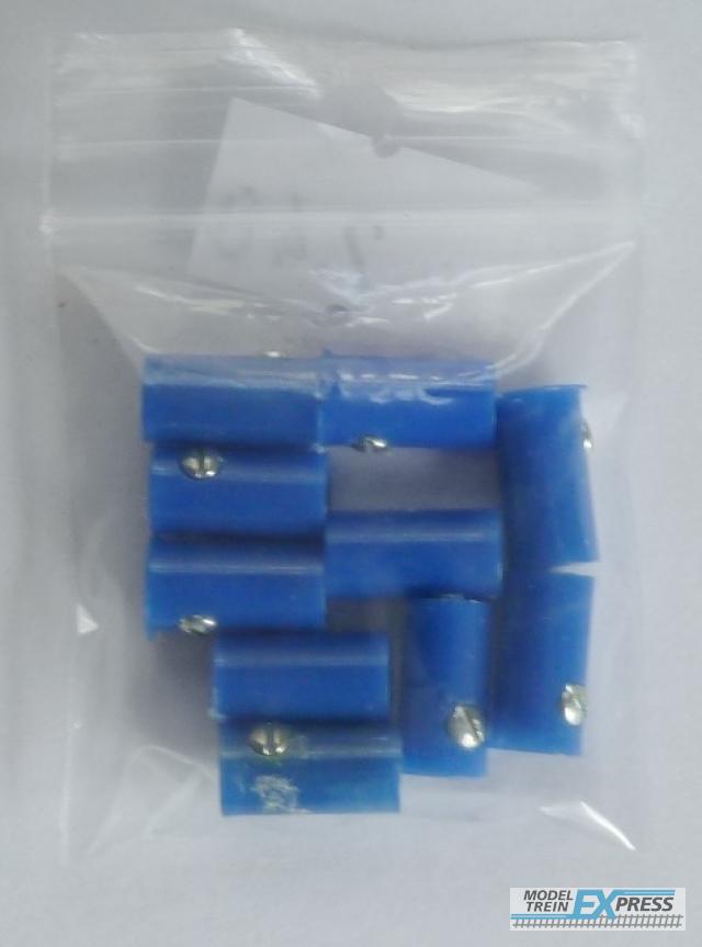Gebruikt Materiaal Overige Merken STEK2004 Stekkers blauw 10 stuks ( vrouw )