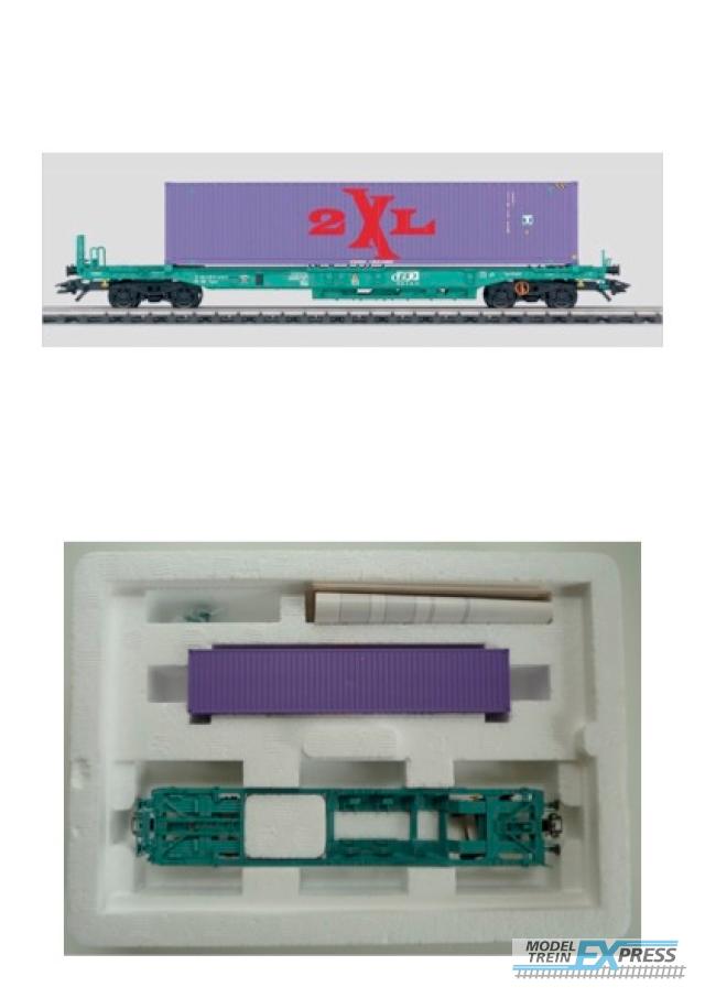 Gebruikt Materiaal 47448 Marklin Taschenwagen m.Container SNCB