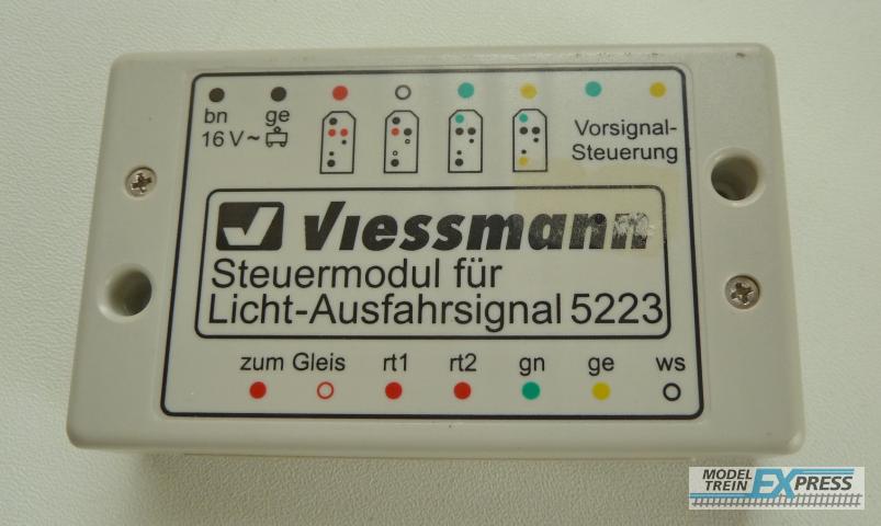 Gebruikt Materiaal 5223V Viessmann Steuermodul für Licht-Ausfahrsignal