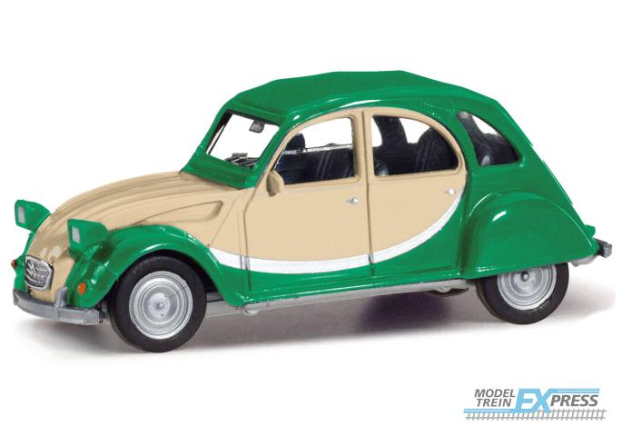 Herpa 020817-007 Citroën 2CV Charleston, grün/beige