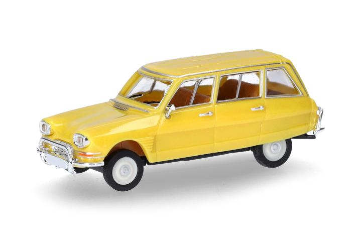 Herpa 027328-005 Citroen AMI 6 Break, geel