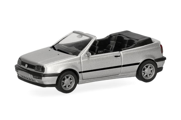 Herpa 031547-002 VW Golf III Cabrio, zilver metallic