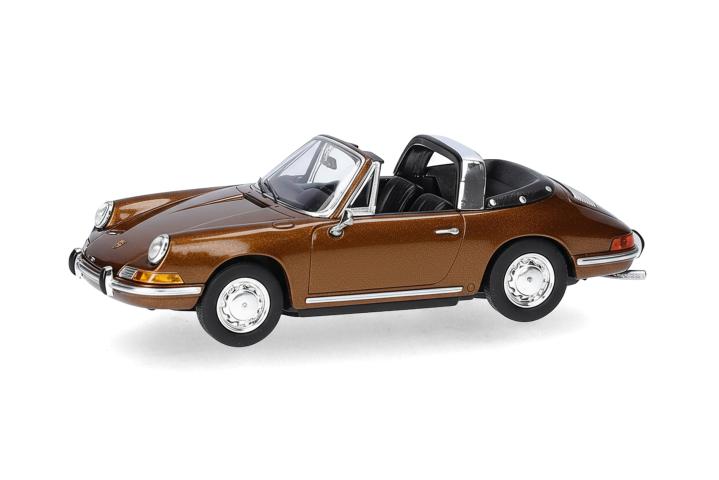 Herpa 033732-003 Porsche 911 F Targa, bruin metallic