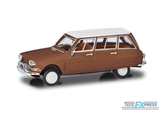 Herpa 038959 Citroën AMI 6 Break, braun (Dach weiß)