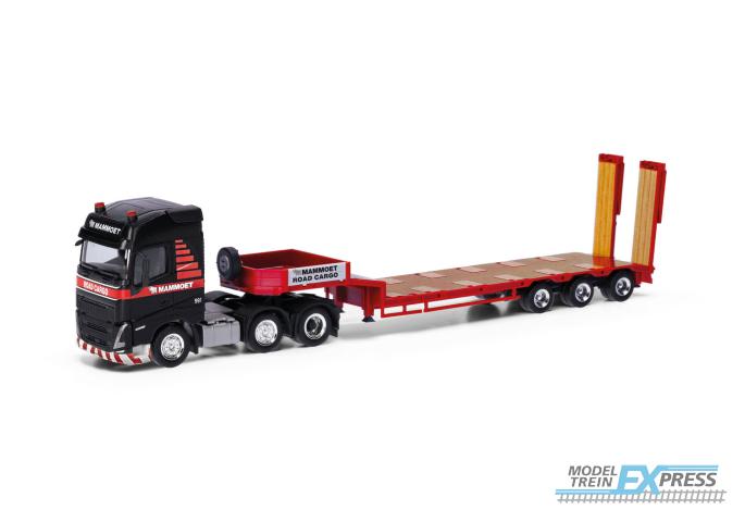 Herpa 318358 Volvo FH GL 2020 Semitieflade-Sattelzug "Mammoet Road Cargo"