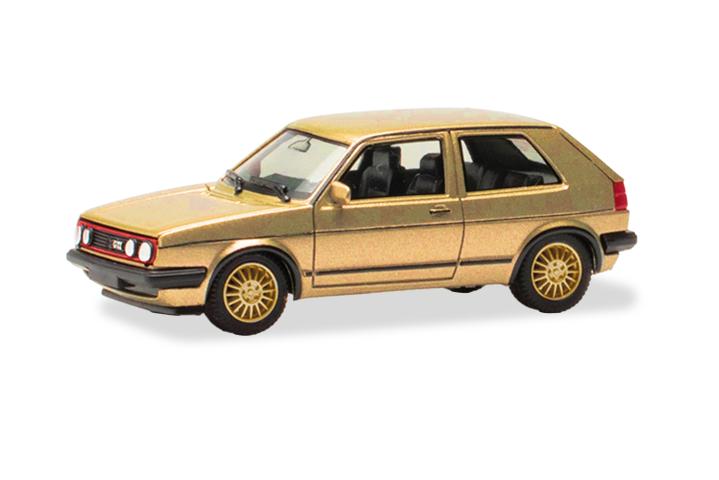 Herpa 430838-006 VW Golf II GTI, goud metallic