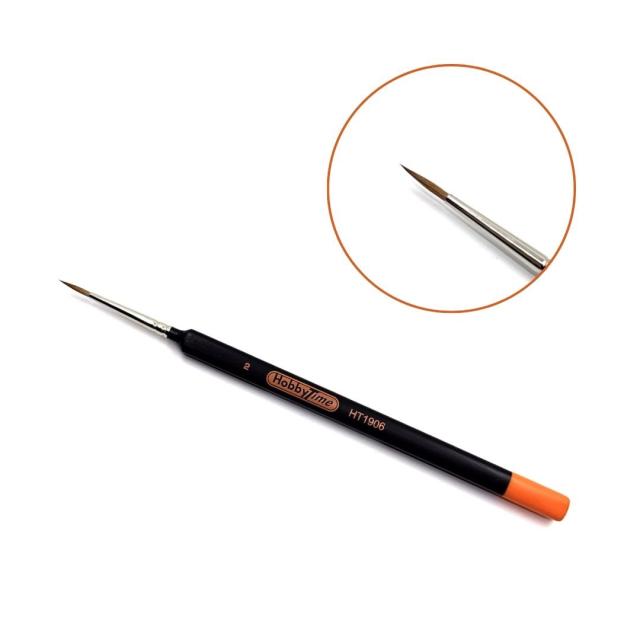 HobbyTime Tools 1906 RED SABLE TRIANGULAR HANDLE DETAIL BRUSH - 2