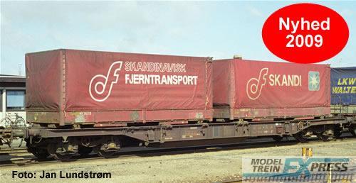 Hobbytrade 41308 Güterwagen, Taschenwagen, Sdgmns Hupac, 83 85 SBB-FFS 451 2 000-1, zonder belading