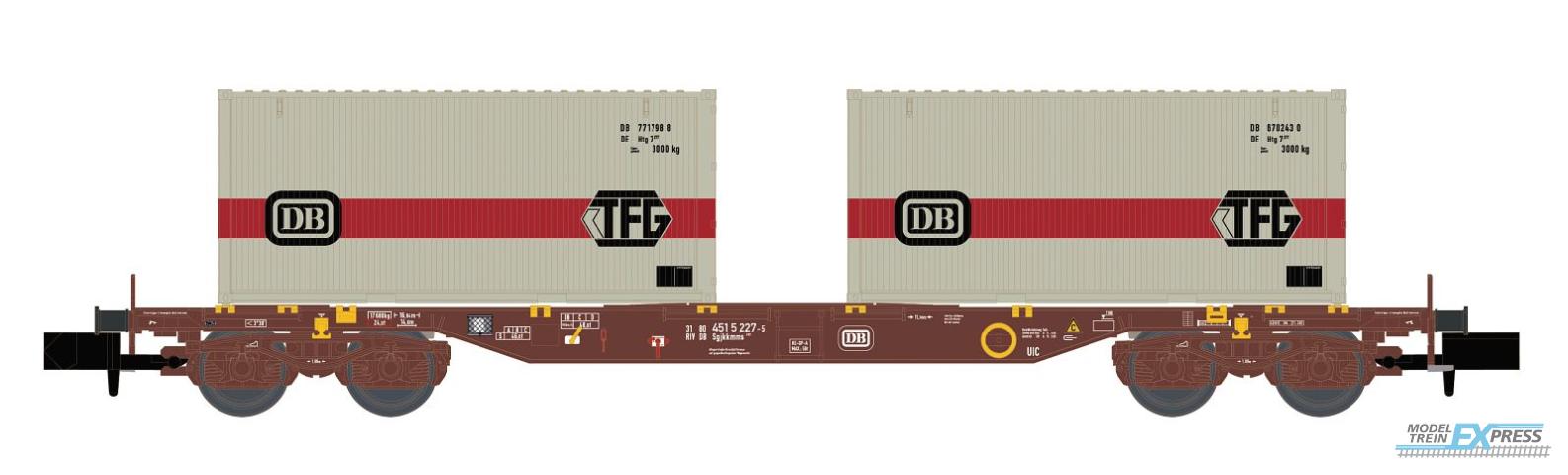 Hobbytrain 23201 CONTAINERWAGEN SGJKKMMS 699 DB, EP.IV, DB/TFG (?/25) *