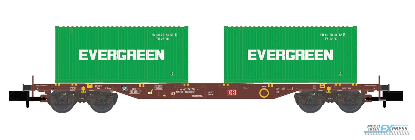 Hobbytrain 23204 CONTAINERWAGEN SGJKKMMS 699 DB, EP.IV, EVERGREEN (?/25) *