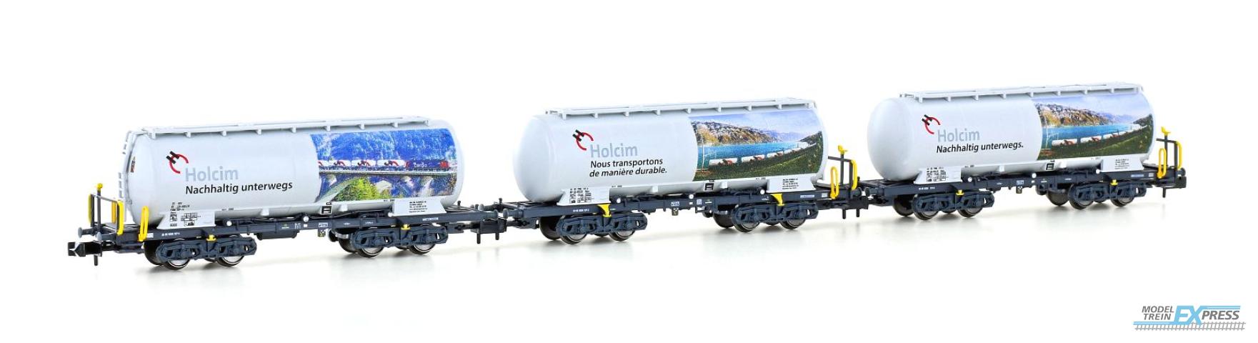 Hobbytrain 23493 3ER SET ZEMENTSILOWAGEN UACS HOLCIM, EP.VI (?/25) *