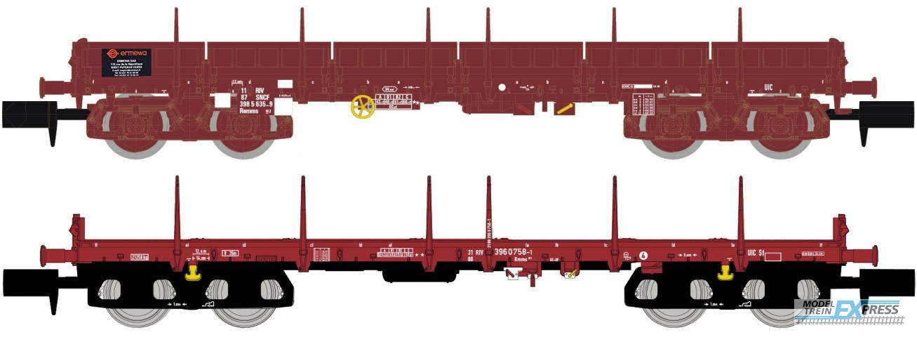 Hobbytrain 23883 1/160 2ER SET RUNGENWG. RMMS/REMMS SNCF+ERMEWA V-/VI