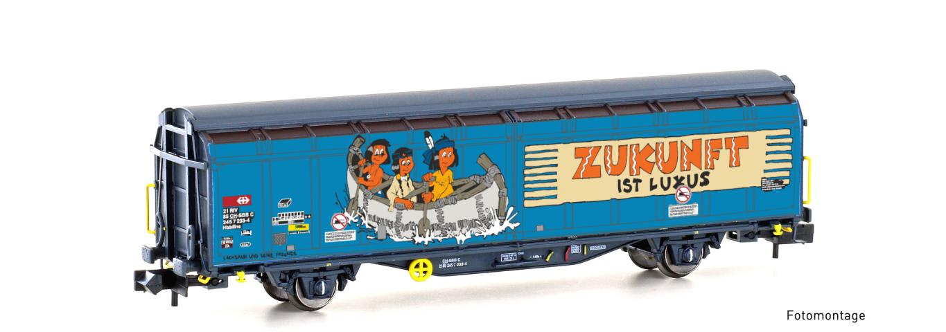 Hobbytrain 24670 SCHIEBEWANDWAGEN HBBILLNS SBB, EP.VI GRAFFITI-SERIE (8)