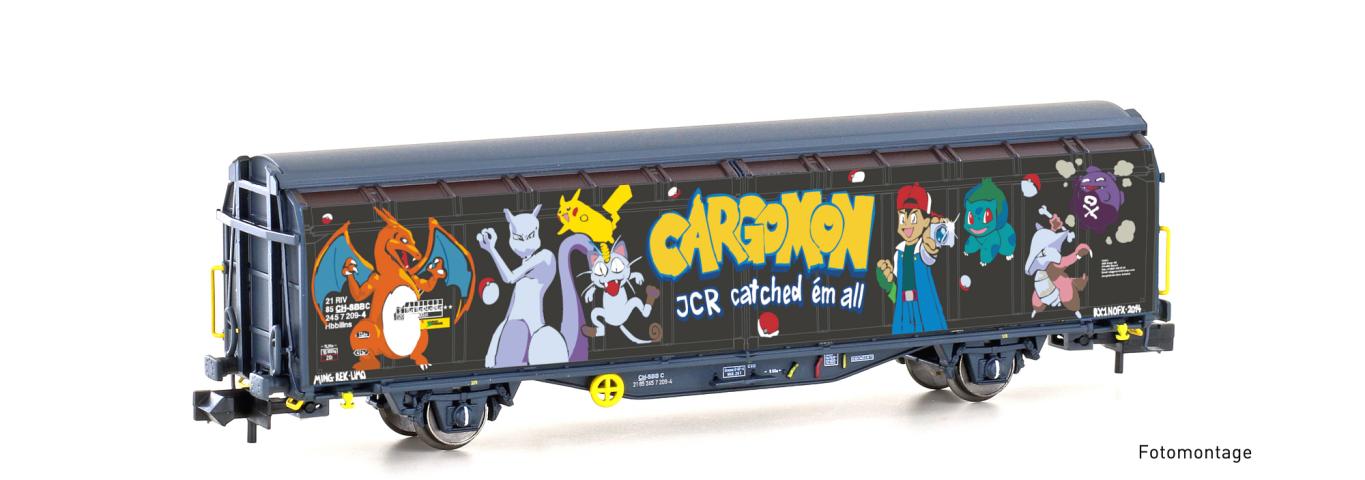 Hobbytrain 24671 SCHIEBEWANDWAGEN HBBILLNS SBB, EP.VI GRAFFITI-SERIE (9)