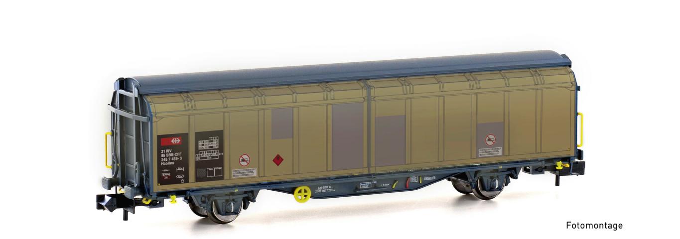 Hobbytrain 24672 SCHIEBEWANDWAGEN HBBILLNS SBB, EP.VI, GEALTERT
