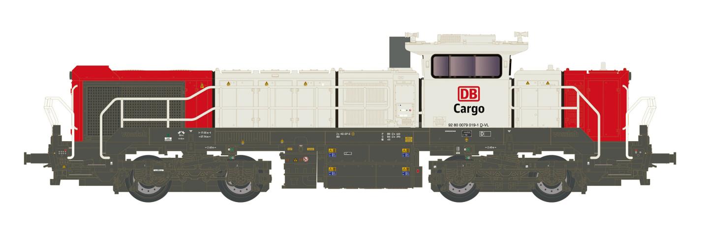 Hobbytrain 32114S DIESELLOK VOSSLOH DE 18 DB CARGO/NEXRAIL, EP.VI, SOUND