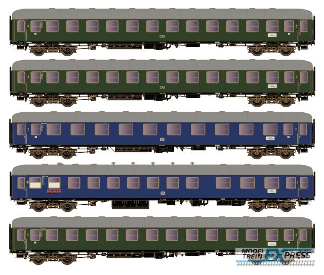 Hobbytrain 43033 1/87 5TLG WAGEN-SET D83/41 3XC4ÜMG+B4ÜMG DB III AC (?/22) *