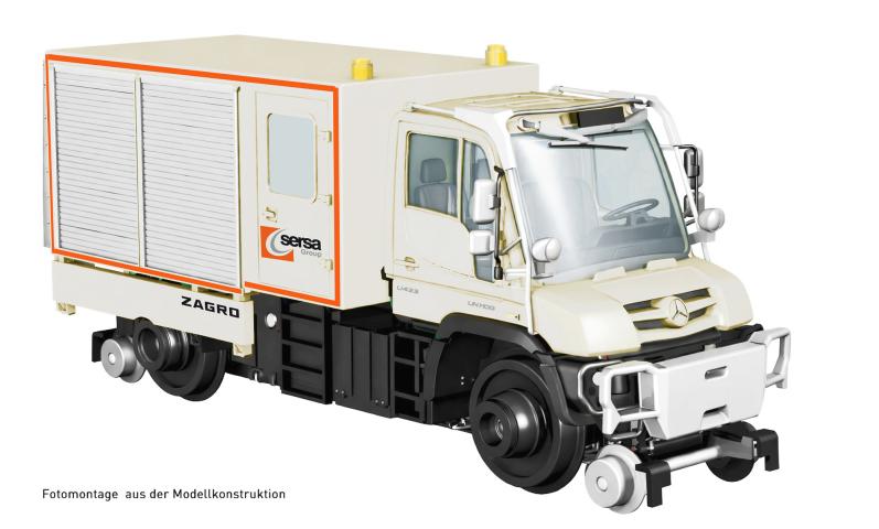 Hobbytrain 43202S ZWEIWEGE UNIMOG U423 SERSA, EP.VI, SOUND
