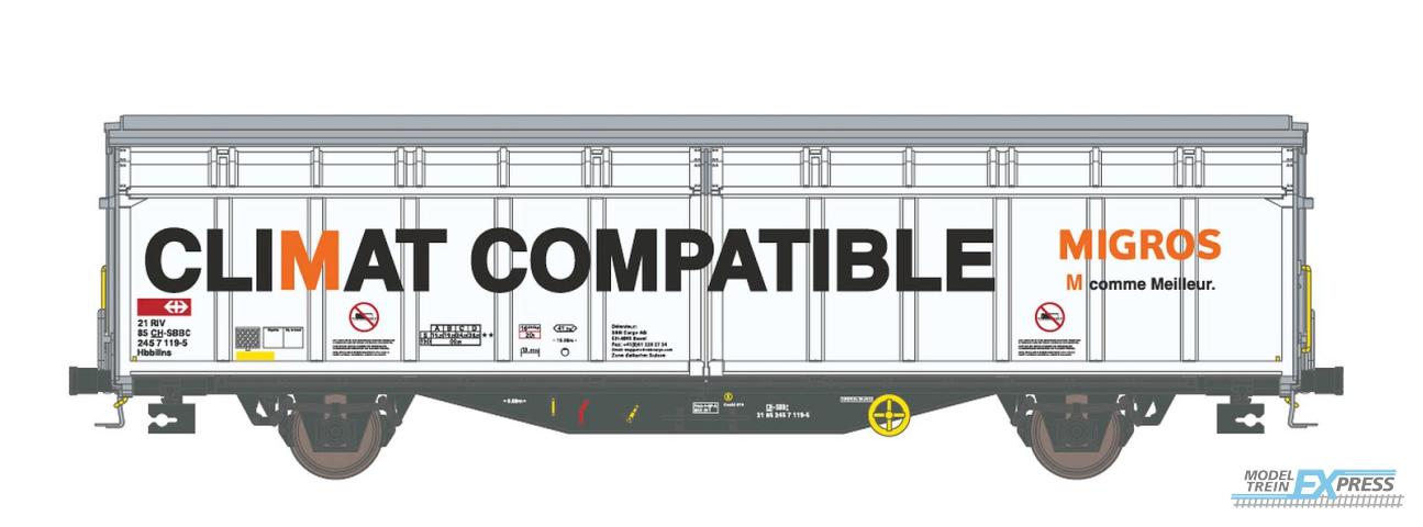 Hobbytrain 45102 SCHIEBEWANDWAGEN HBBILLNS SBB/MIGROS, EP.VI (?/25) *