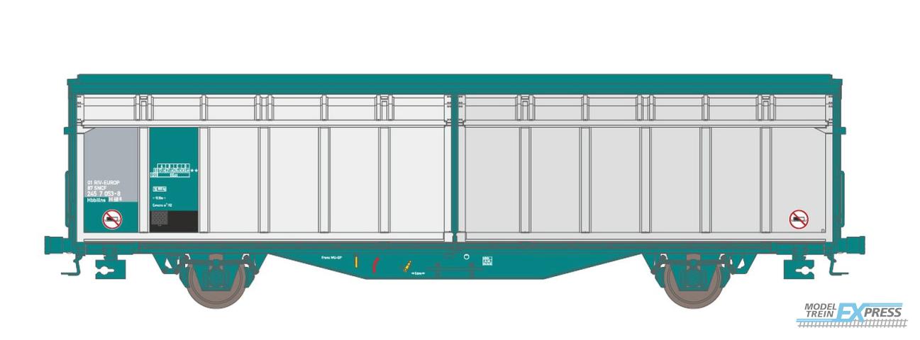 Hobbytrain 45201 SCHIEBEWANDWAGEN HBBILLNS SNCF, EP.V-VI, EX FS (?/25) *