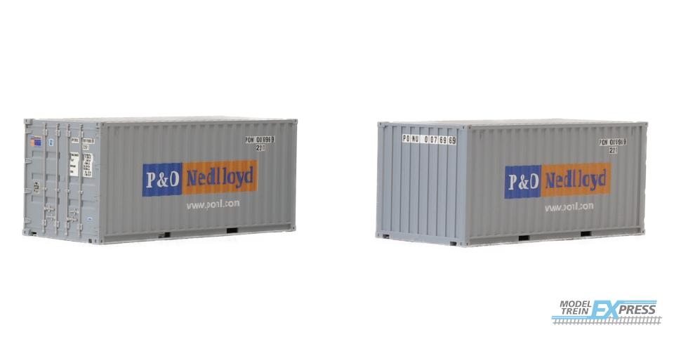 Igra Model 98010052 2-tlg set Container 20? P&O Nedlloyd
